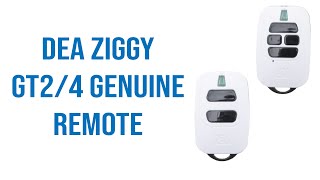 DEA Ziggy GT2/4 Genuine Remote Video Description