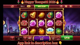 Happy teen patti 2026 ! Fruit party game today profit videos|| happy teen patti new version  screenshot 1