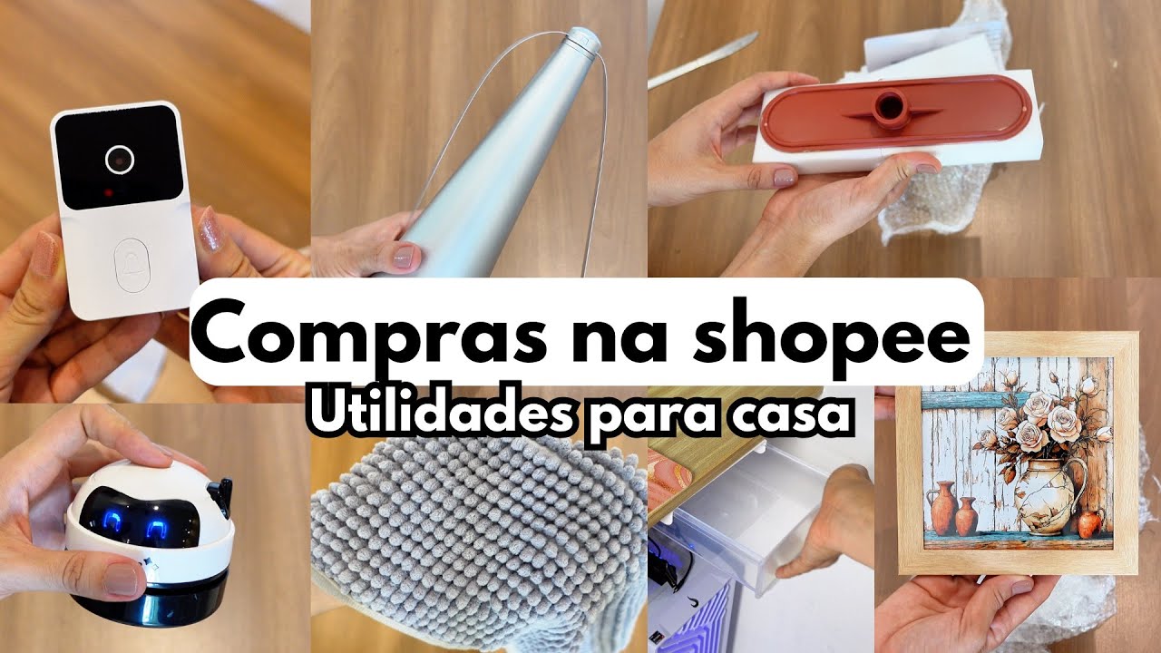 COMPRAS NA SHOPEE: campainha com câmera, ventilador repelente, tapete, organizadores e mais
