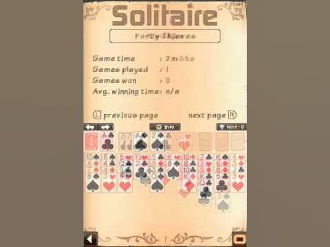 24/7 Solitaire, Nintendo DSiWare, Games