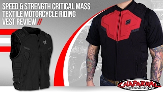 Speed And Strength Critical Mass Textile Motorcycle Riding Vest Review