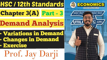 Economics | Demand Analysis | Chapter 3(A) | Exercise | Variations in Demand | Changes in Demand |