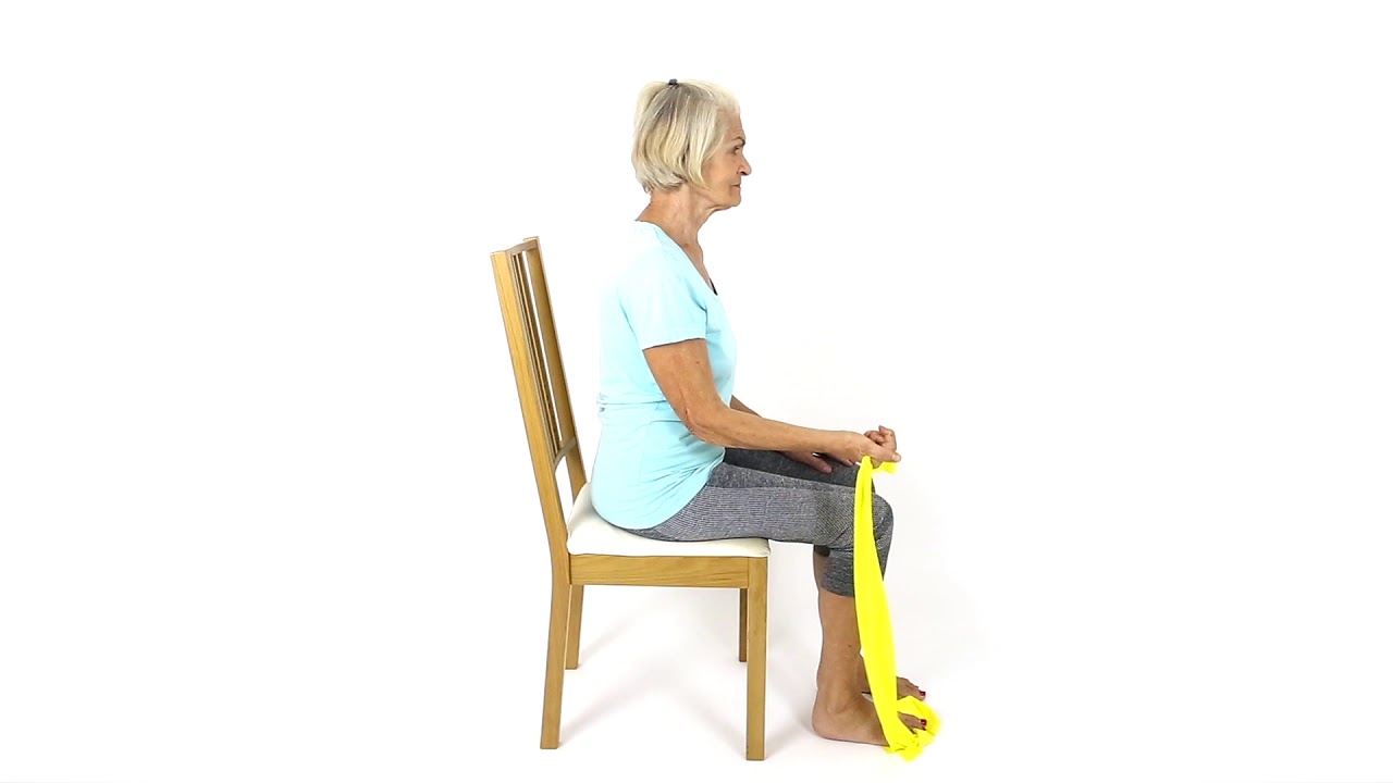 Senior How to do a Bicep Curl with Band YouTube