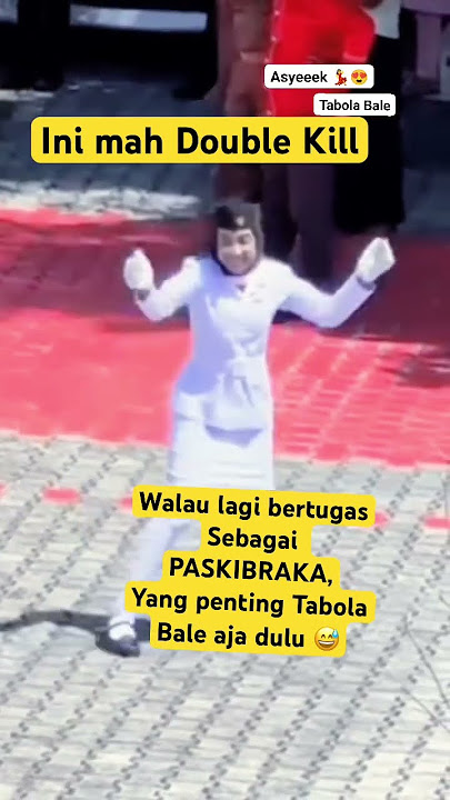Anak Paskibraka tetap ikut joget Tabola Bale #tabolabale #17agustus #paskibra #viral #jogetviral