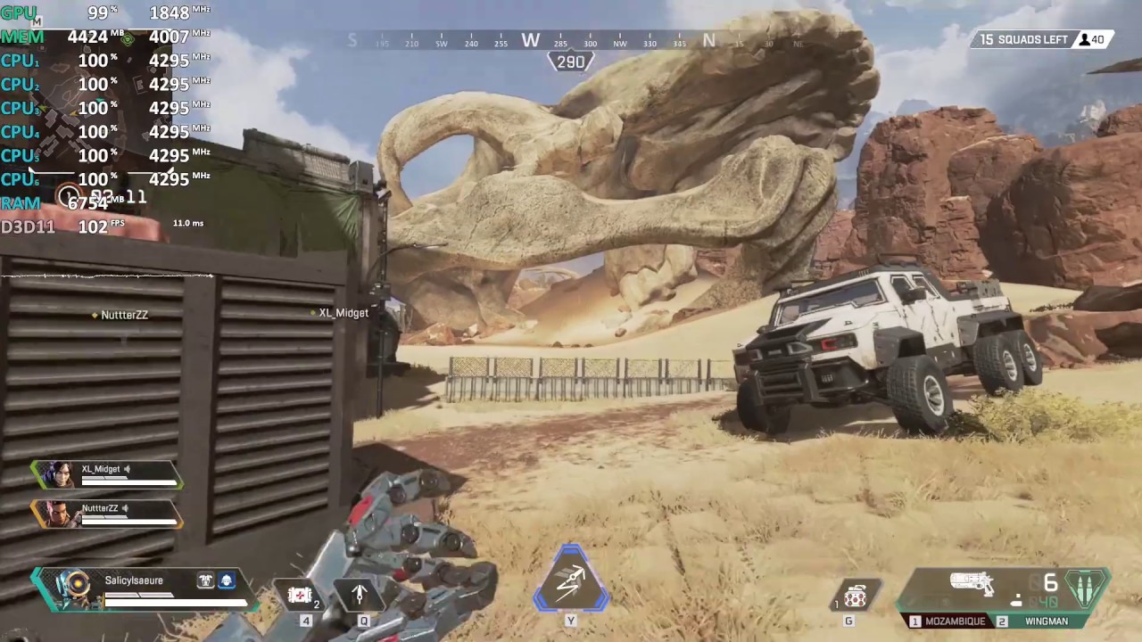 GeForce GTX 1060 Review - Apex Legends 