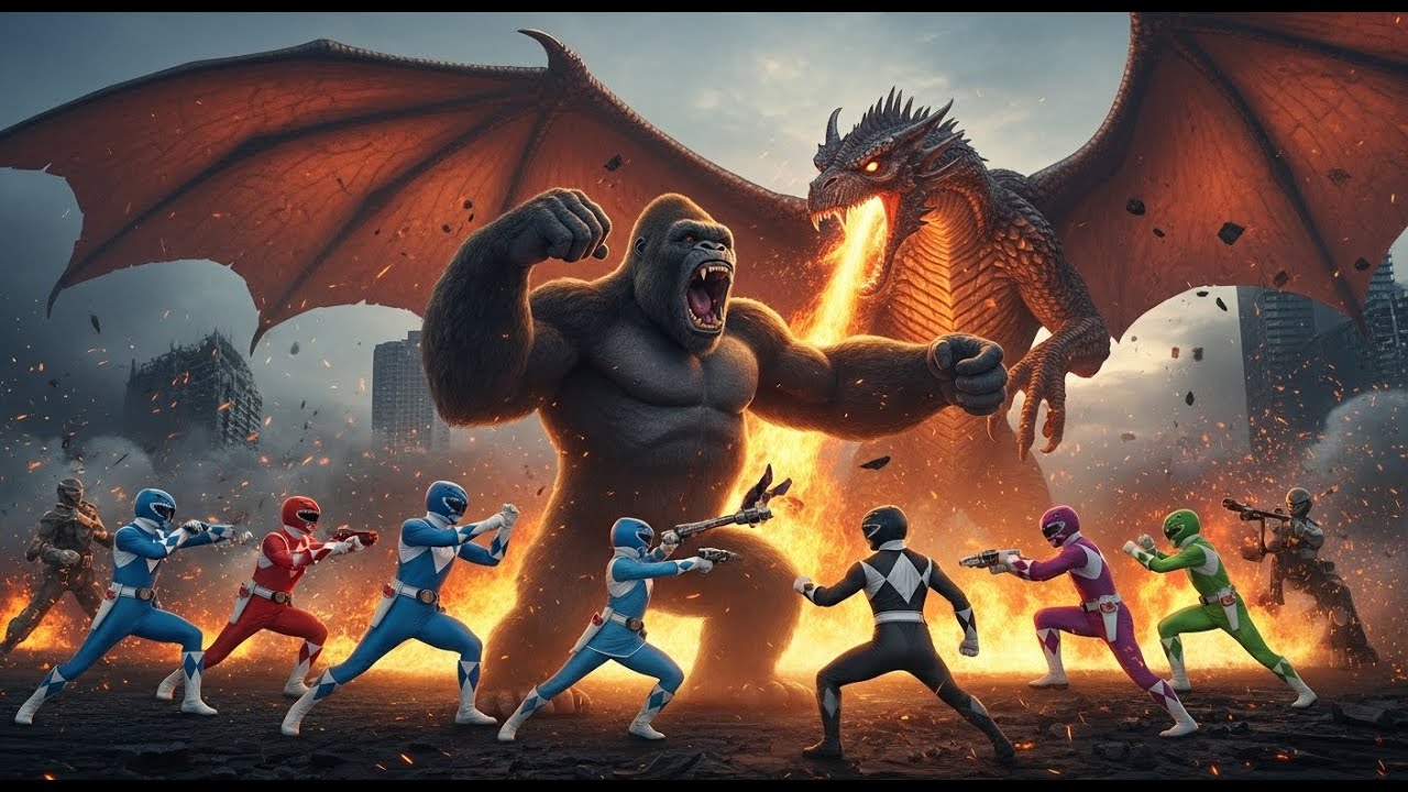 Power Rangers Gao and King Kong vs. the Fire Dragon: The Battle at the ...