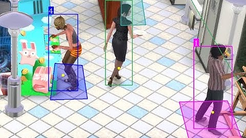 Demo Sims Tracking: Yolo + Deepsort + Re-identification