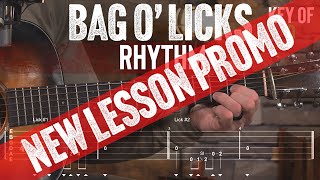 Coming Soon Guitar Bag O Licks Rhythm Lesson In D