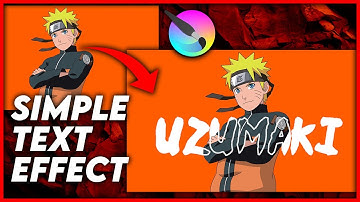 Simple transparent text effect | text edit | KRITA