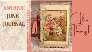 SOLD -Vintage Junk Journal- Flip Through by Hyperstamper