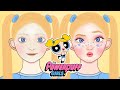 The Powerpuff Girls bubbles Characters As Anime | makeup animation | ASMR | 파워퍼프걸 버블 메이크업 애니메이션