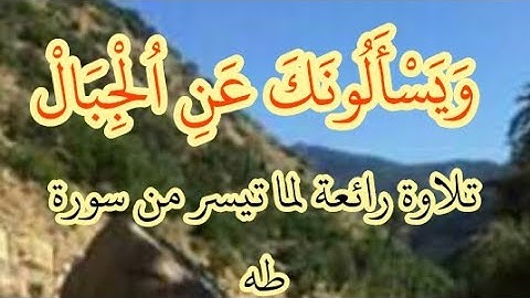 تلاوة جميلة لما تيسر من سورة طه