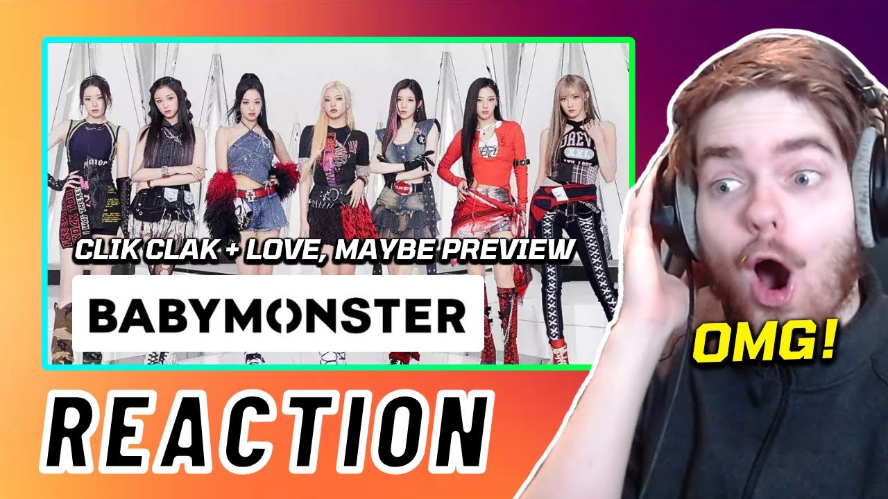 BABYMONSTER DRIP PREVIEW - CLIK CLAK + Love, Maybe | REACTION