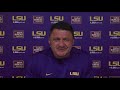 LSU's Ed Orgeron after Alabama: A lot can/could be done better, but team fought