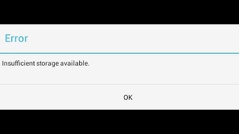 Insufficient storage Error- Fix for Android Tablets/Phones. (For both rooted and non rooted devices)