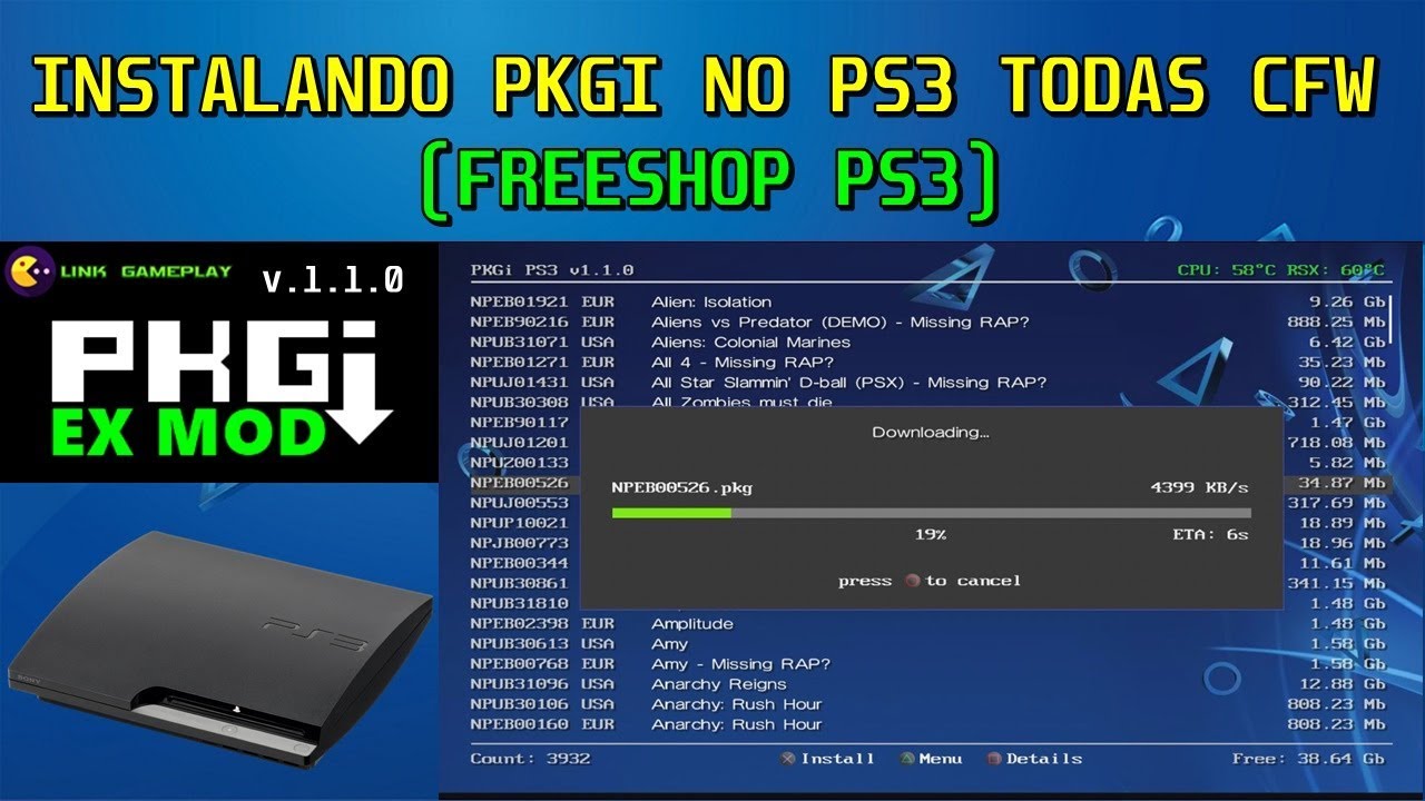 Ps3 Jogos De Psn Instalaveis.pkg Para Cfw Playstation