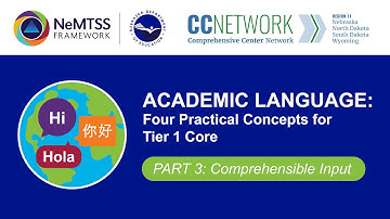 Academic Language: Four Practical Concepts for Tier 1 Core | Part 3: Comprehensible Input