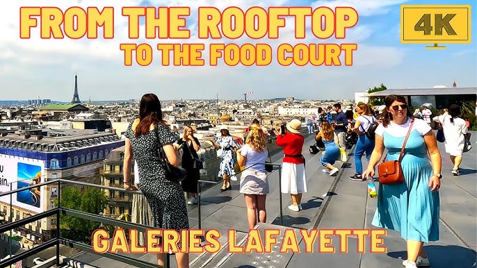 Landing on the roof of the Galeries Lafayette