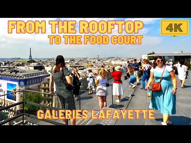 Paris: an ice-skating rink on Galeries Lafayette rooftop