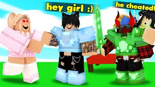 He Cheated On His GIRLFRIEND, So I Got PAYBACK... (ROBLOX BEDWARS)