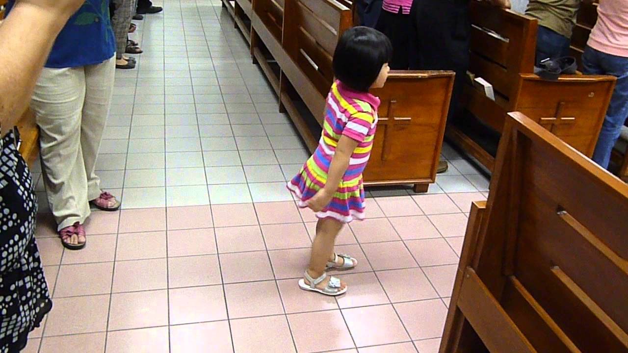 2013 0900 Little girl dancing in church YouTube