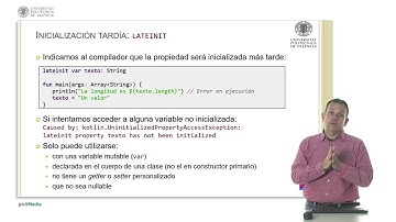 Inicialización de propiedades lateinit vs lazy