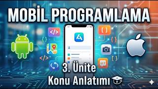AUZEF 2-2 Mobil Programlama | 3. Ünite Konu Anlatımı | (En Basit Anlatımla)! Vize! Final! Büt!