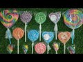 ASMR Unboxing Colorful Lollipops Jumbo, Medium, Small Lollipops With Various Characters | Lolipop