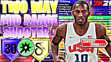*FIRST EVER* 2 WAY MID RANGE SHOOTER BUILD W/ CONTACT DUNKS on NBA 2K21! (99 SPEED + 99 STEAL!)