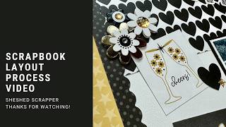 Scrapbook Layout Process Video//ScrapRoom May Flavors of the Month//Let's Celebrate//Bella Blvd