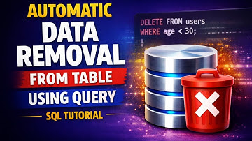 Automatic Data Removal / Delete from Table Using Query #backenddevelopment #bootstrap #phpmysql