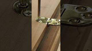 Installing flush hinges on my slant front desk.  #woodworking