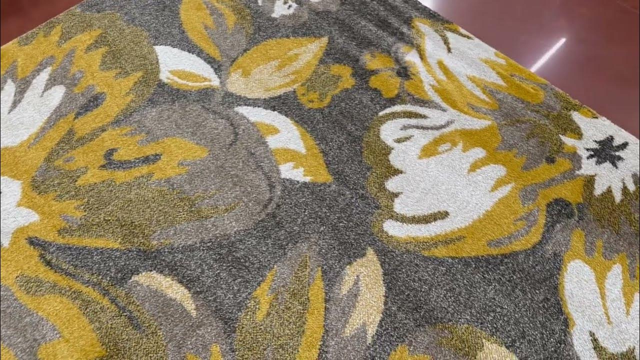 Модерен килим Ирис 287 визон жълт - YouTube