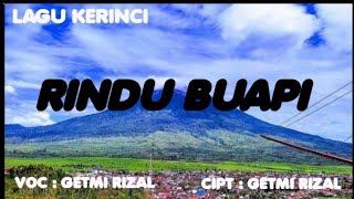 Lagu Kerinci : Rindu Buapi