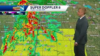 Severe weather update for central Iowa