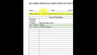 NDSU Records Management Records Disposal Instructions Tutorial