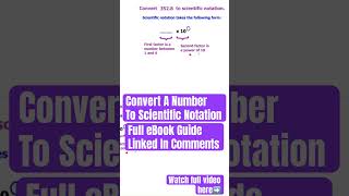 Convert A Number To Scientific Notation