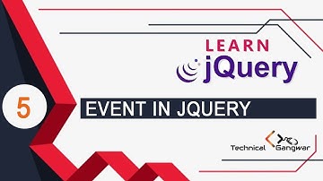 Part 5 : jQuery Events tutorial in Hindi | How to use jQuery events