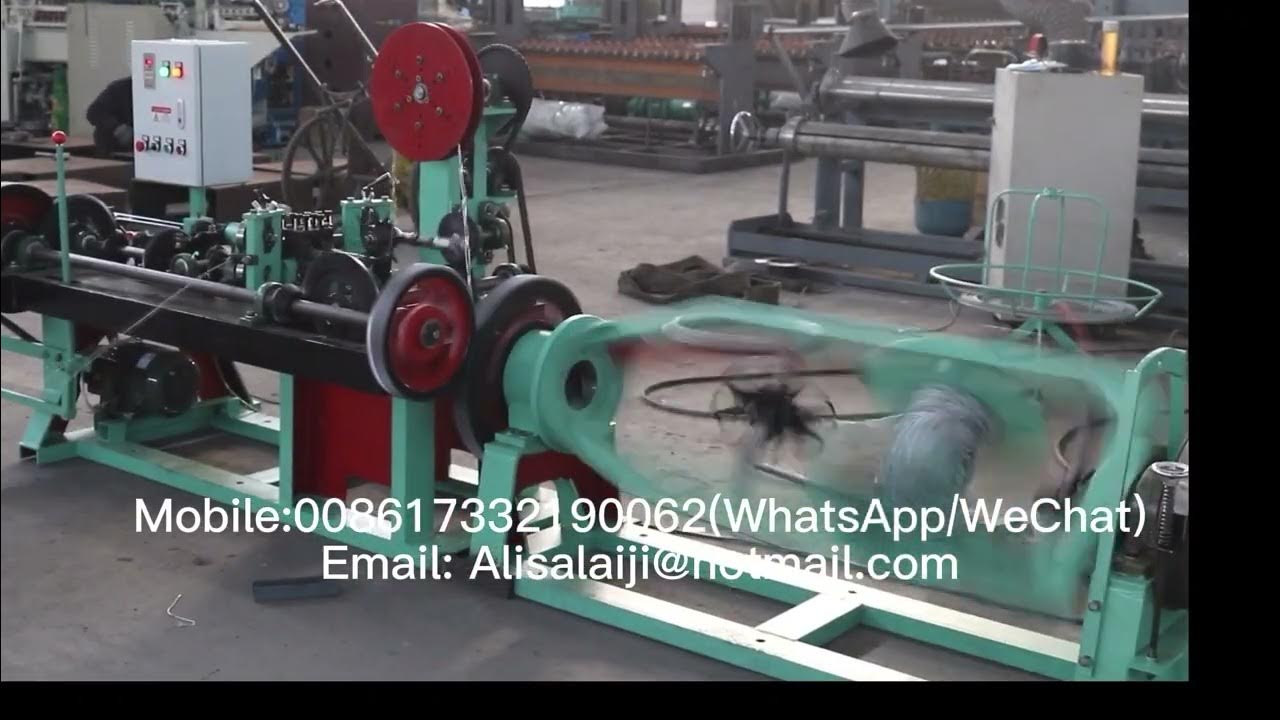 High Speed Barbed Wire Mesh Fence Making Machine YouTube