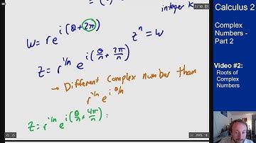 Complex Numbers Part 2 - Video 2 - Roots of Complex Numbers
