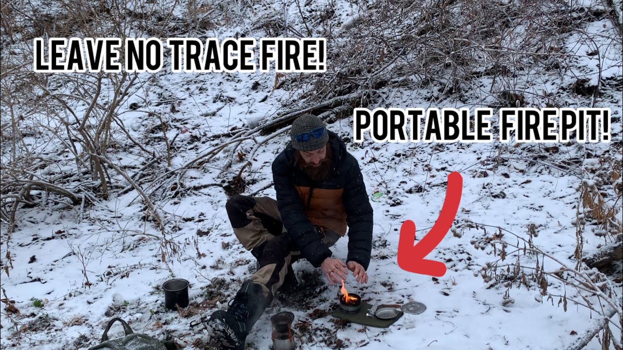 Не оставляйте следов! Разведите огонь с помощью переносного костра!