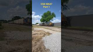 CSX M647 Part 1 455, 7125 (Rebuilt 9110 / 11) #ac44cw #cm44ac @CameraBryan #freighttrain #csx