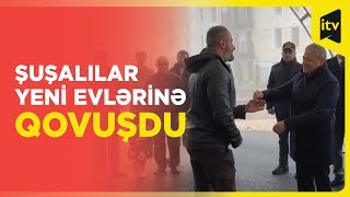 Şuşa sakinlərinə yeni evlərin açarları təqdim edildi