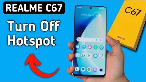 How To Turn off Hotspot in Realme C67 || hotspot band kaise karen