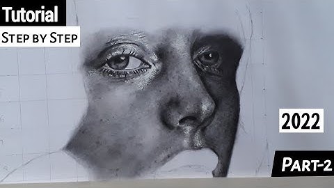 How To Do Hyperrealistic Smooth Shading On A Face😀/Hyperrealistic Face Drawing Tutorial/{Part-2}2022
