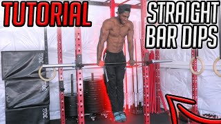 Straight Bar Dips | Building A Strong & Powerful Chest !