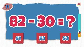 Mental Math's for Grade 3 🧠➖ | 2-Digit Subtraction Without Borrowing | Improve Math Speed at Home