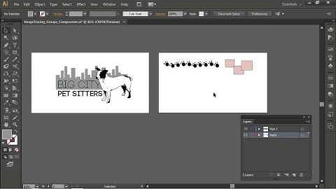 Adobe CS6 Design Web Workflow 2012  02  Vector Image Editing with Illustrator 07  Image Trace, Group