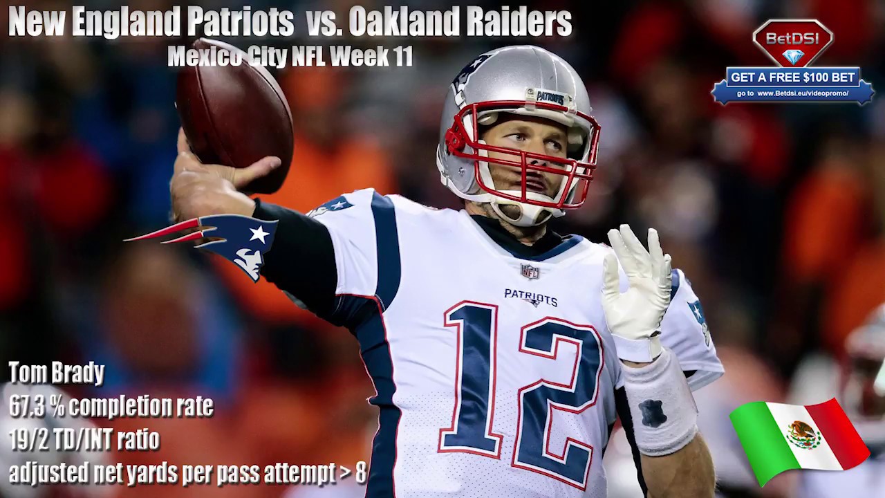 Gms New England Patriots Vs Oakland Raiders Nfl Week 11 In