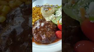 Salisbury Steak with Mashed Potatoes &amp; Corn